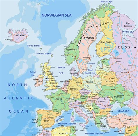 Europe map with Countries [PDF] .